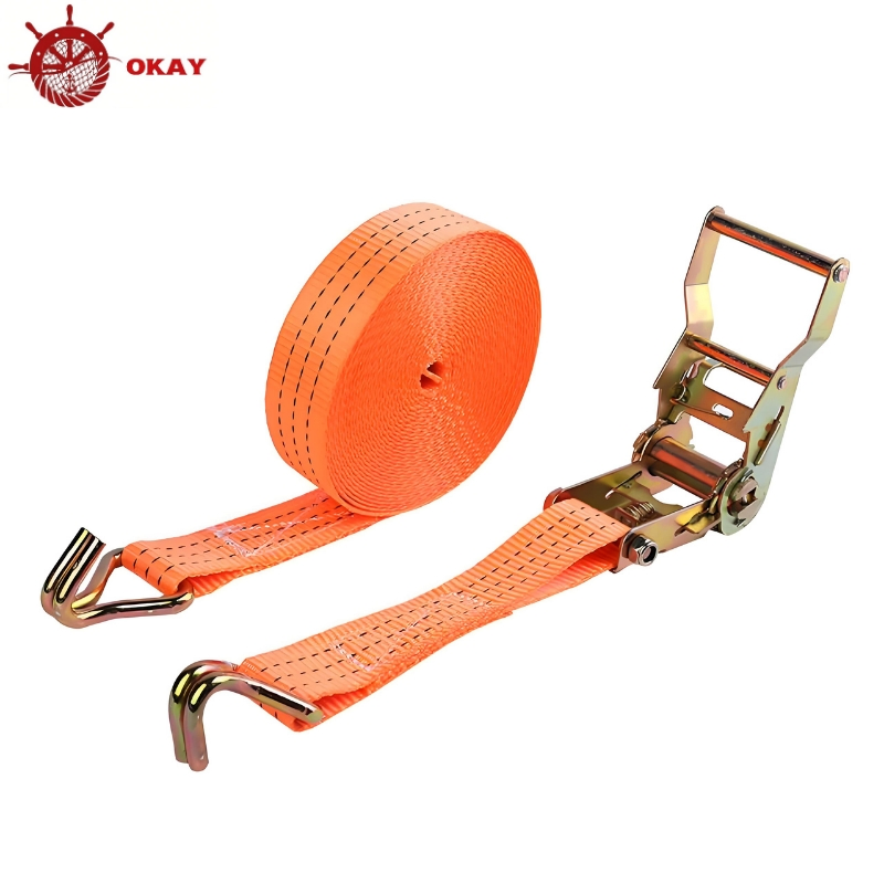 Ratchet Strap for Logistics Transport Cargo Binding and Warehouse Securing Operations