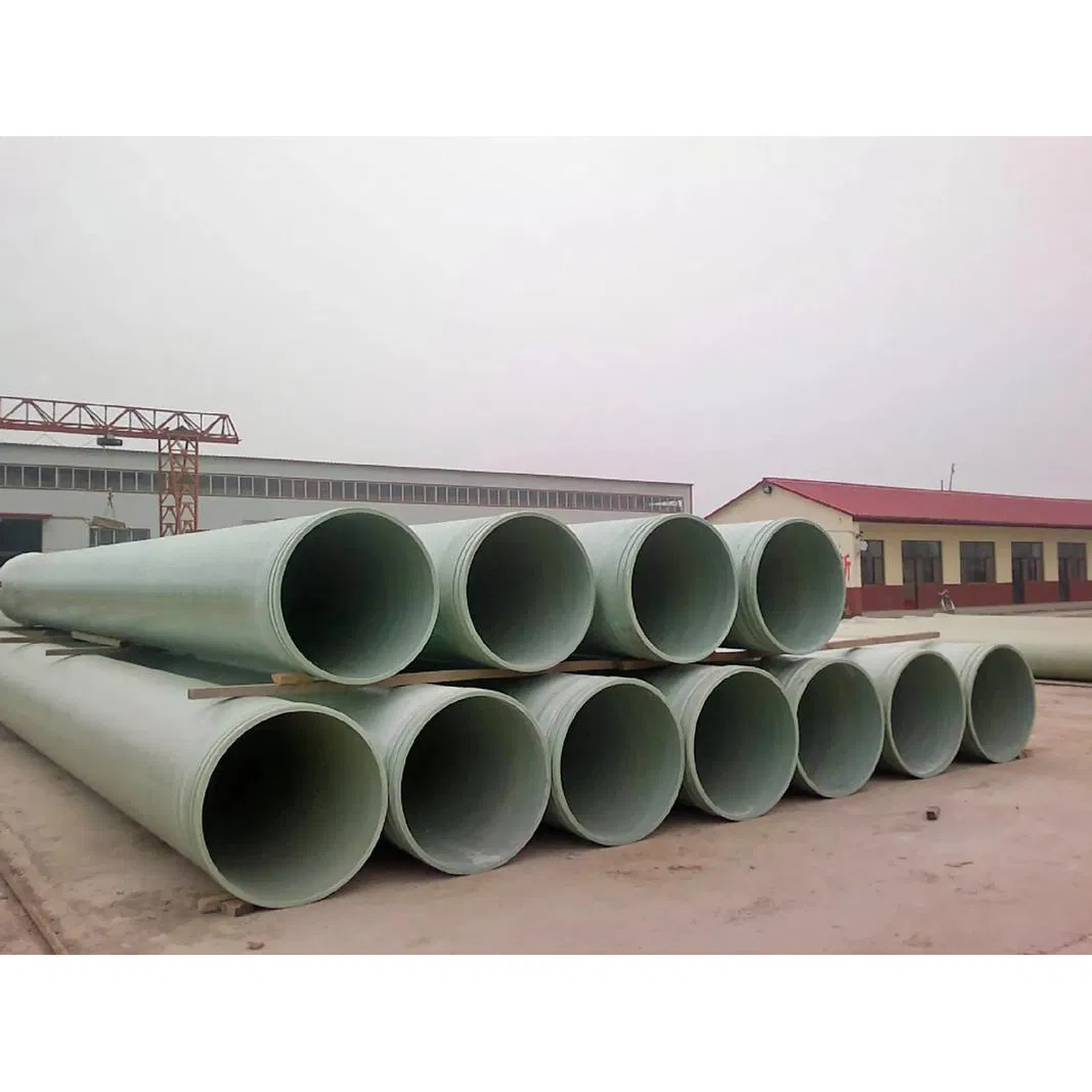 GRP/FRP Fiberglass Underground Electrical Cable Protection Pipe, Continuous Winding Process Mortar Pipe, Water Supply and Drainage Pipeline Price