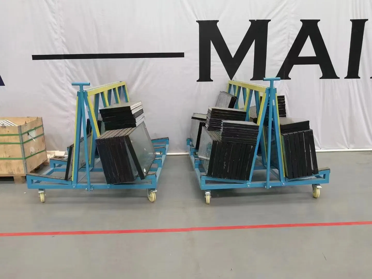 Premium Heavy-Duty Glass Storage Trolley with Custom Warranty Options for Secure Organization