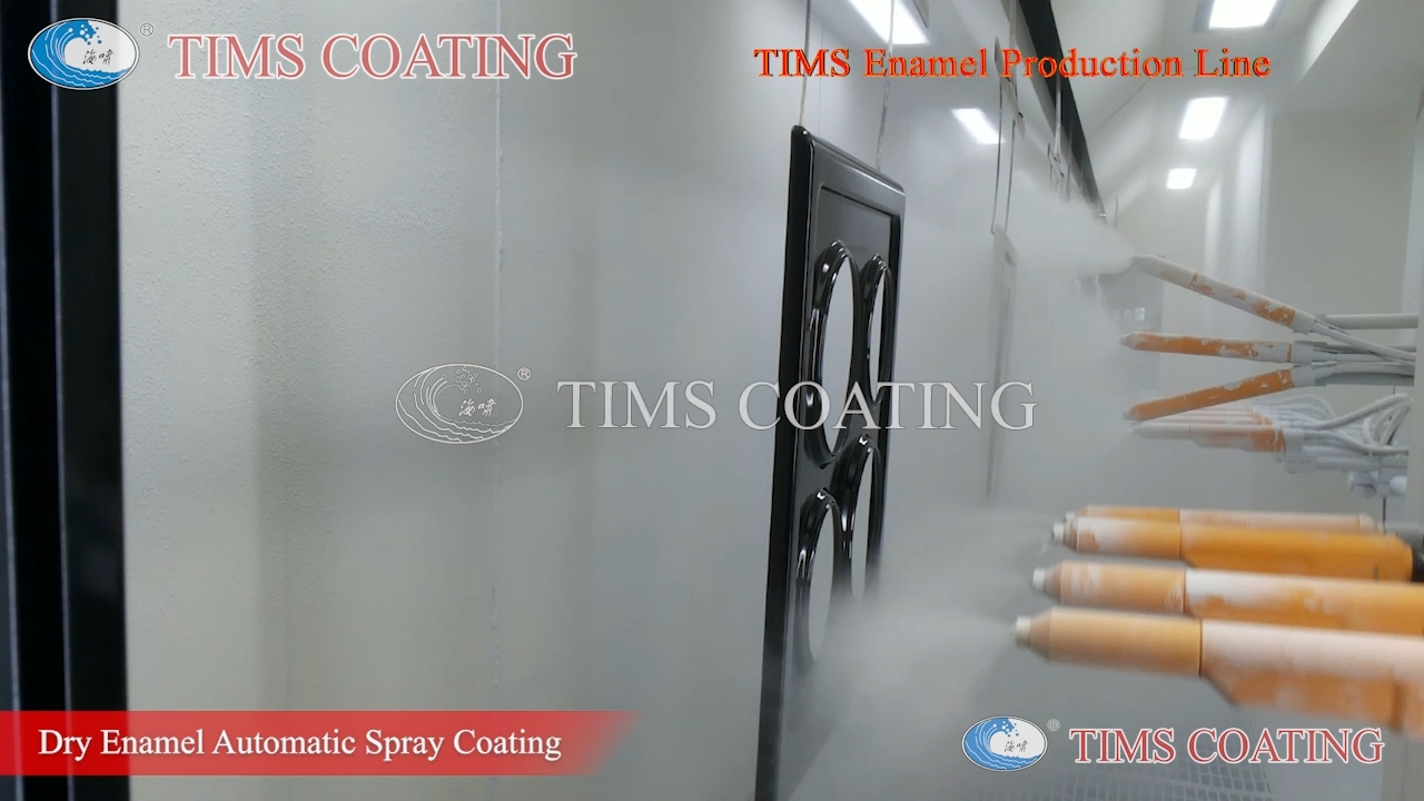 PLC Touchscreen + Mes Data Tracking Enamel Coating Production Equipment