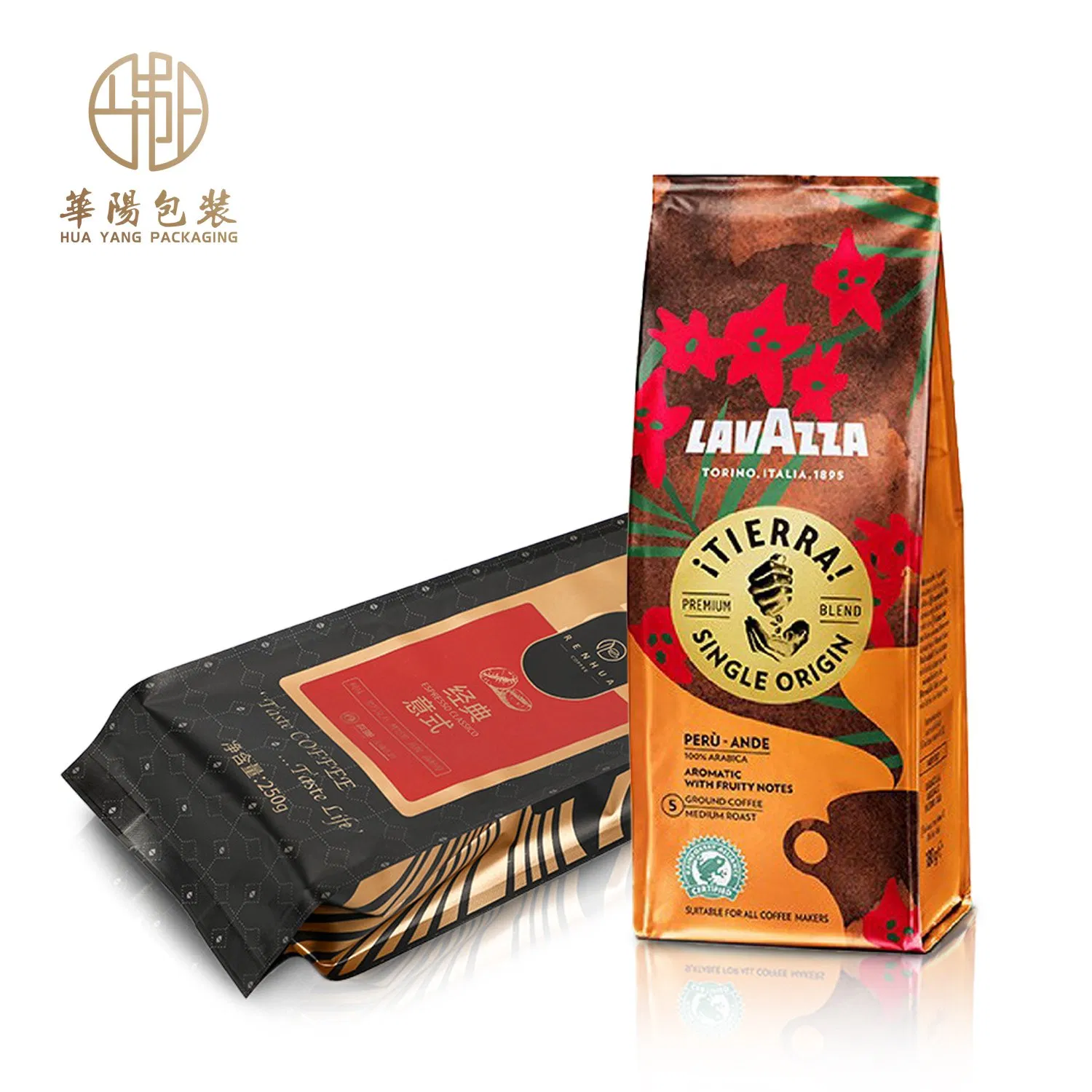 Wholesale Custom Stand up Disposable Ziplock Doypack Coffee Plastic Food Packaging