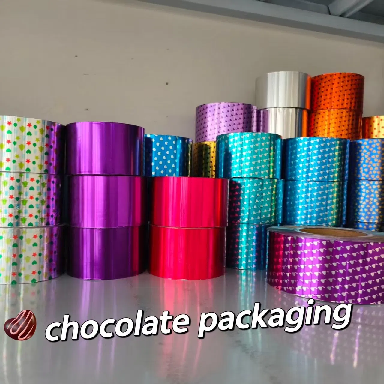 Chocolate and Candy Sweet Wrapper Food Aluminum Foil Paper Packaging Customized