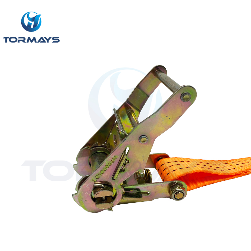 Versatile Reliable Transport Accessory Zinc Plated Steel Ratchet Strap Cargo Strap
