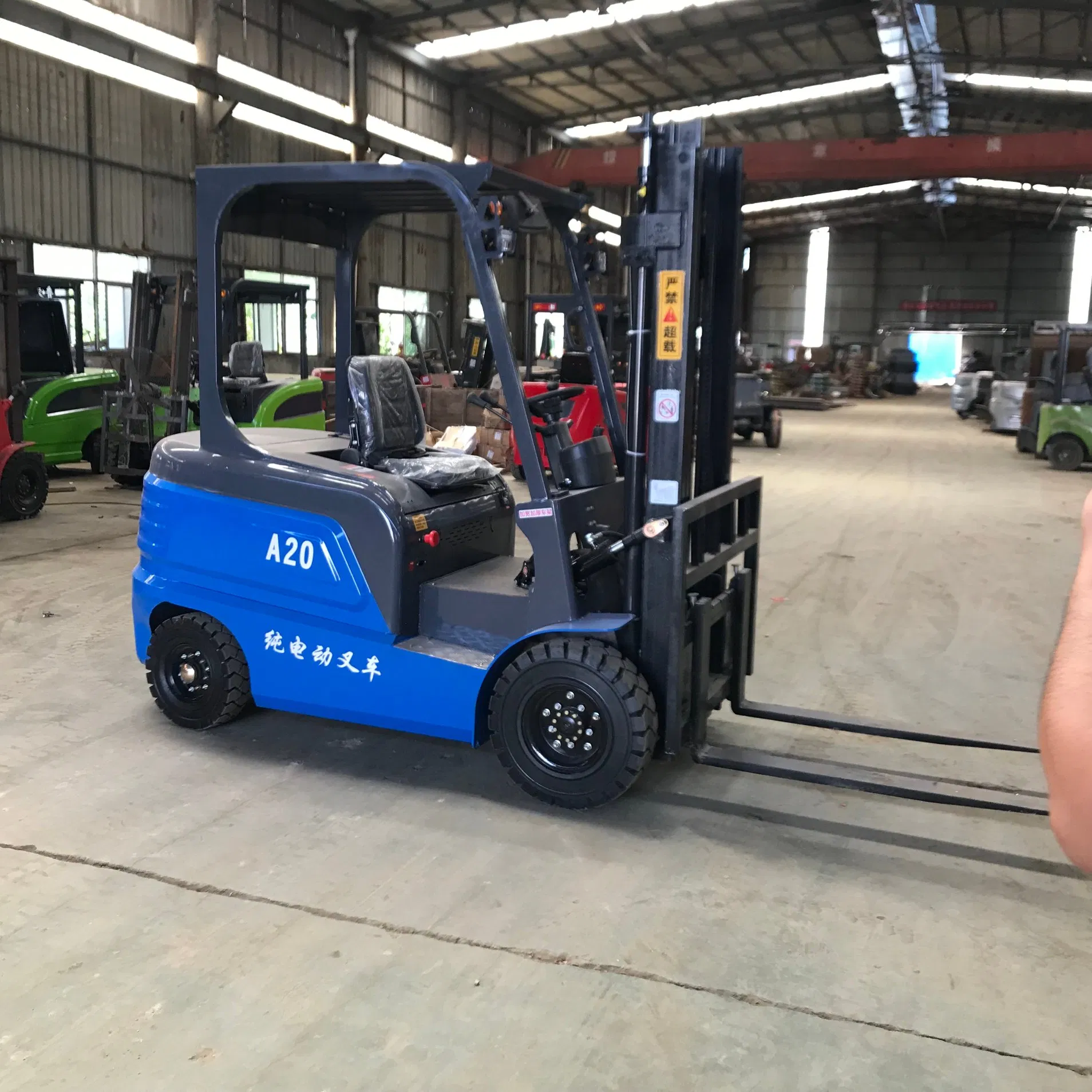 Warehouse Small Electric Forklift Mounted New Energy Cargo Handling Equipment 2 Tons