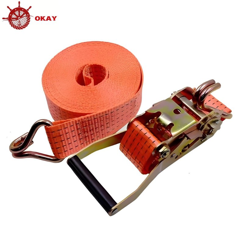 Ratchet Strap Designed for Truck Loading Cargo Securing and Daily Transport Use