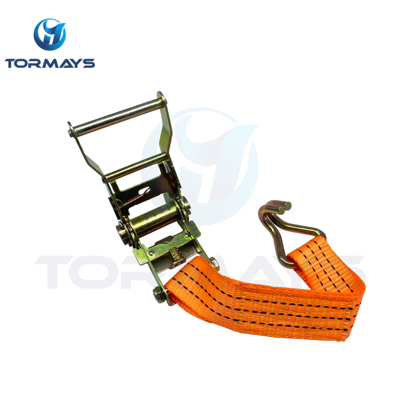 Versatile Reliable Transport Accessory Zinc Plated Steel Ratchet Strap Cargo Strap