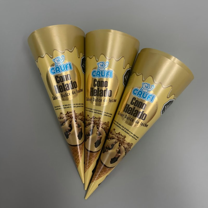 Custom Printed Disposable Food Grade Ice Cream Cone Packaging