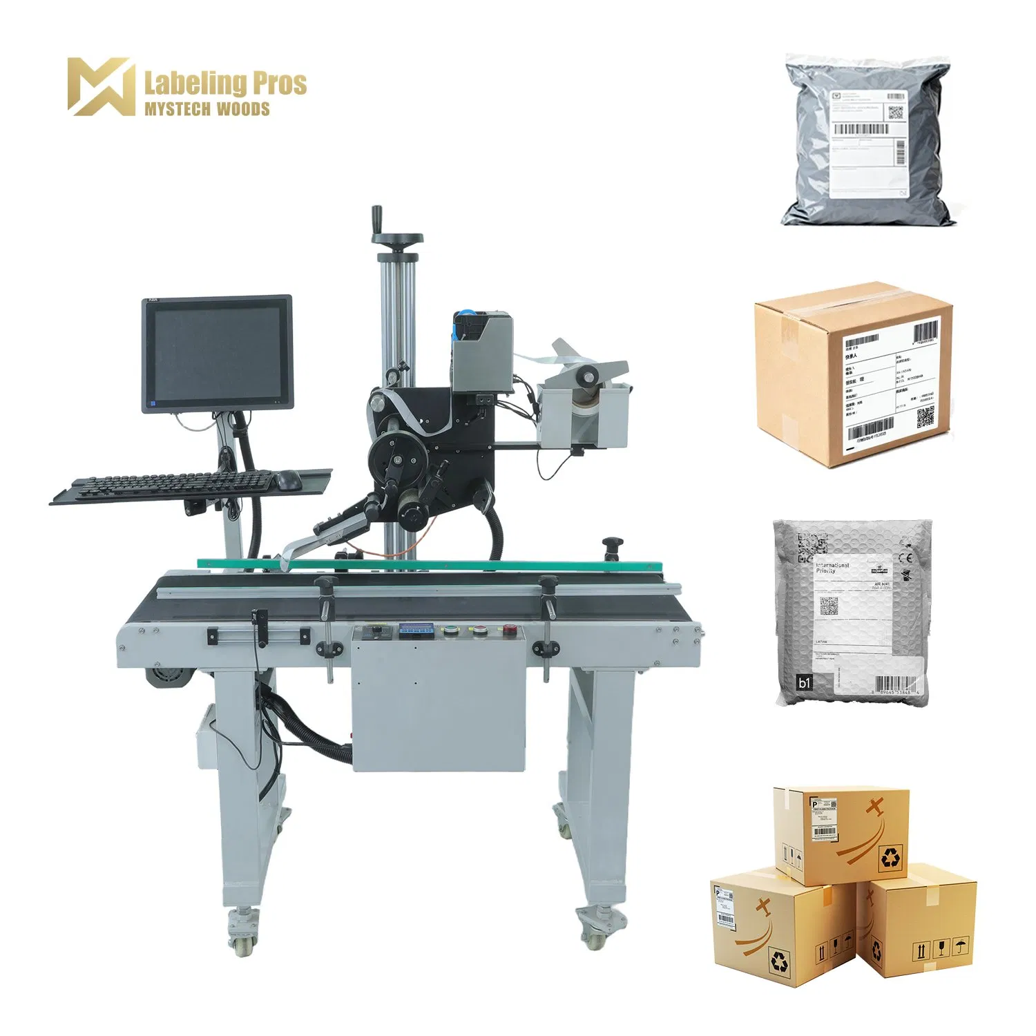 Automated Logistics Labeling Machine for Distribution Centers and Sorting Hubs