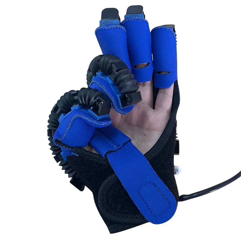 Safe Pneumatic Hand Passive and Active Exercises Recovery System