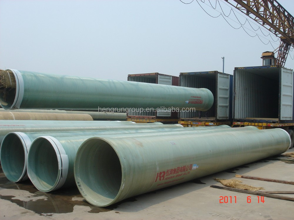 Continuous Winding FRP GRP Fiberglass Pipe Seawater Pipeline System Water Sewage