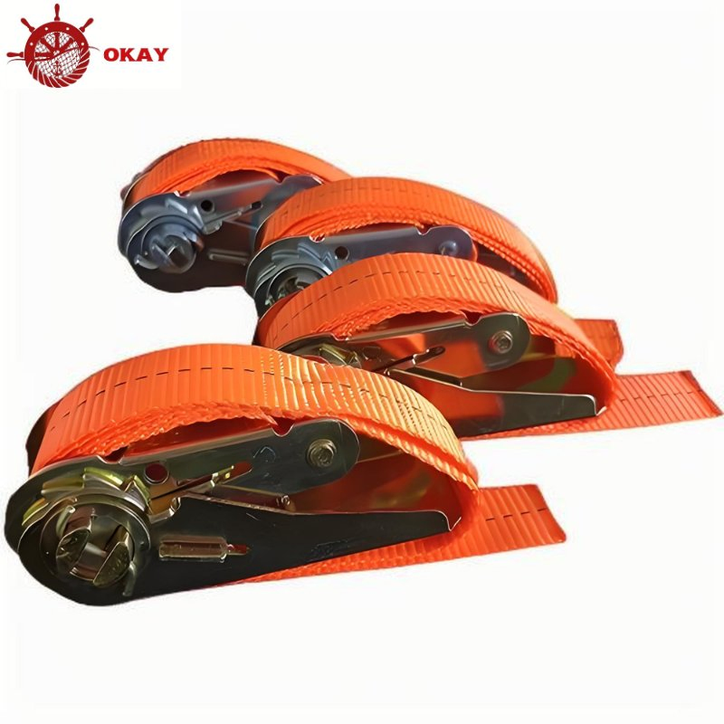 Heavy Duty Ratchet Strap for Truck Cargo Tie Down and Transport Securing Applications