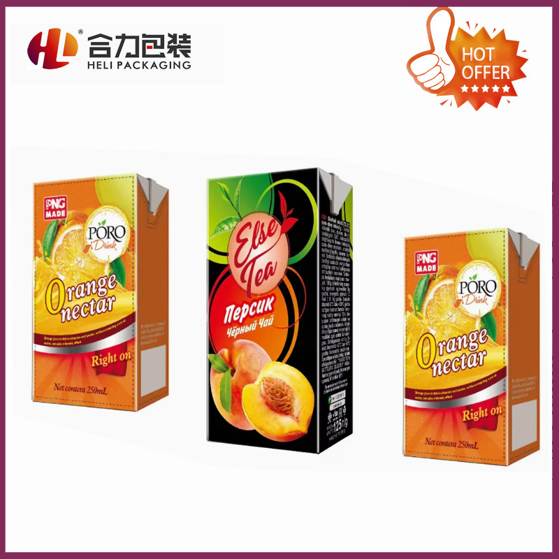 Aseptic Juice and Milk Aluminum Foil Paper Liquid Pak Material Box Packaging Products