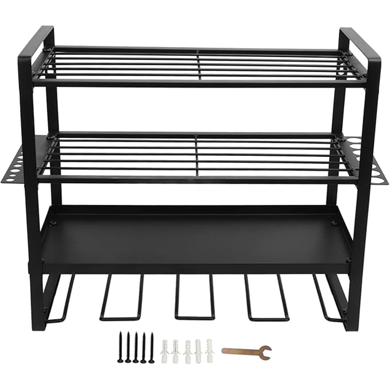 Latest Cordless Drill Used Slat Wall Garage Metal Shop Workshop Tool Hardware Storage Cabinets Garden Tools Storage for Garage