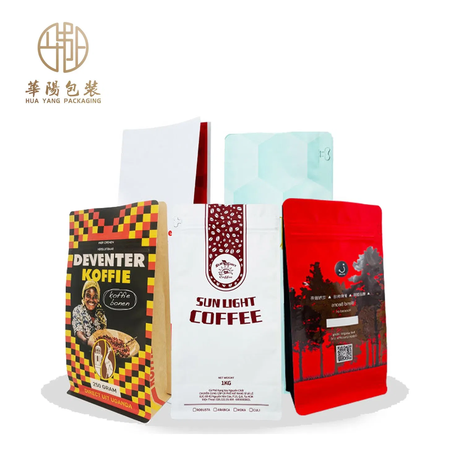 Wholesale Custom Stand up Disposable Ziplock Doypack Coffee Plastic Food Packaging