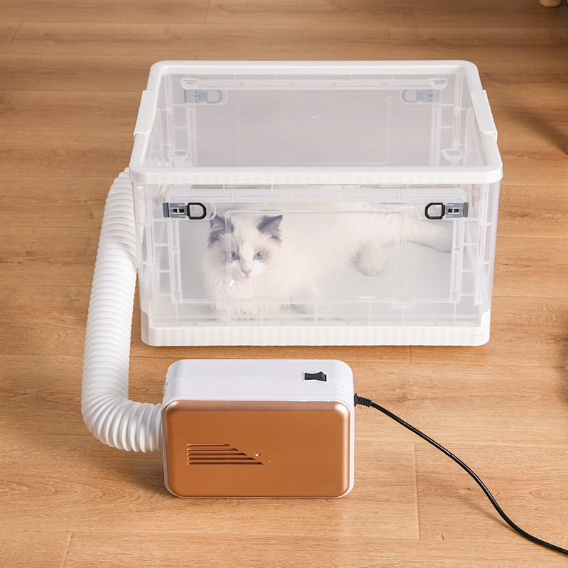 Home Use Bath and Dryer Box Pet Product Cube Shaped Cat Drying Solution