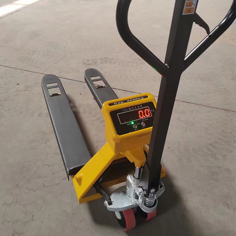 Durable Electronic Scale Pallet Truck for Heavy Cargo Handling