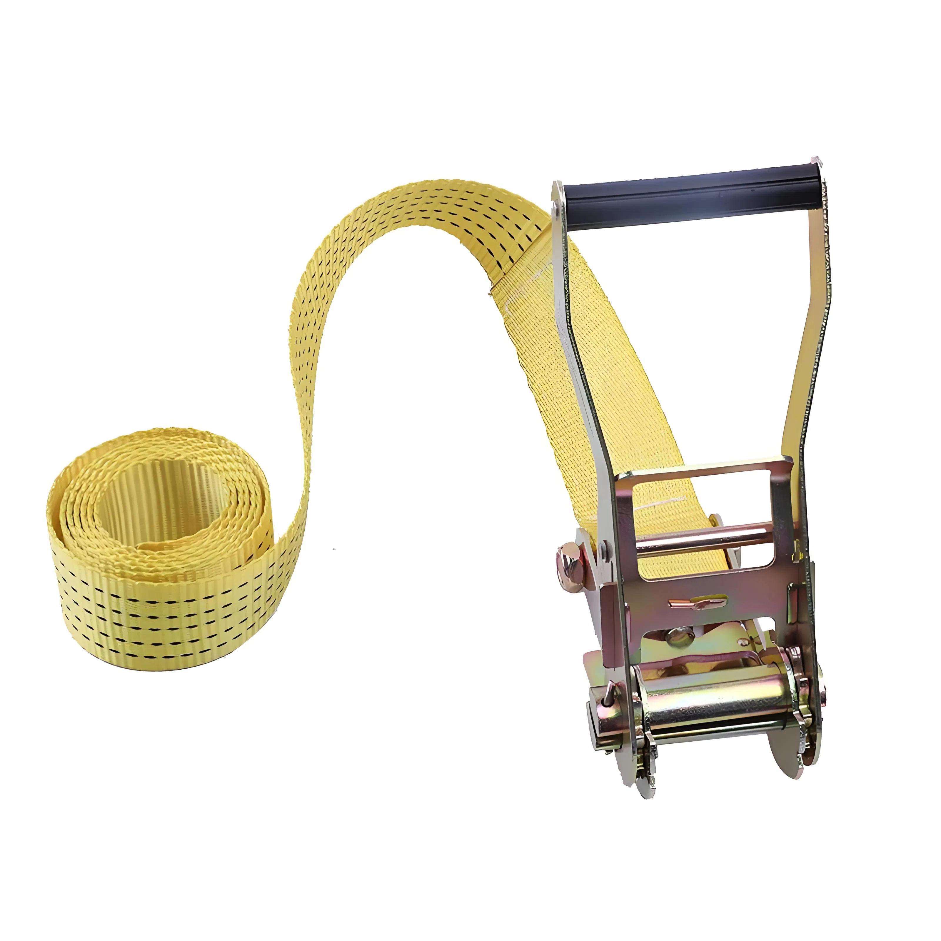 Polyester Ratchet Strap for General Cargo Transport Securing and Freight Handling
