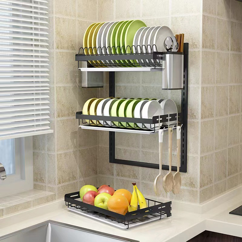 Multi-Purpose Wall Racks for Kitchen and Home Organization