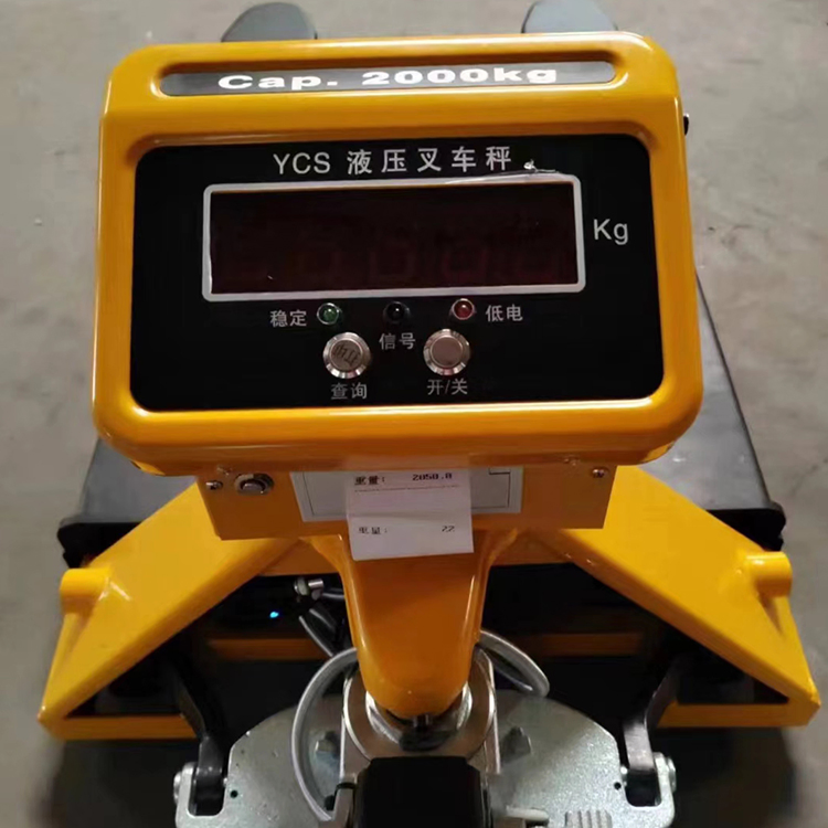 Durable Electronic Scale Pallet Truck for Heavy Cargo Handling