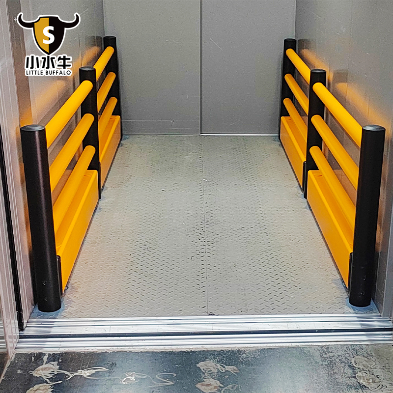 Ground Guardrail and Polymer Bollard - Customized Elevator Safety Solution
