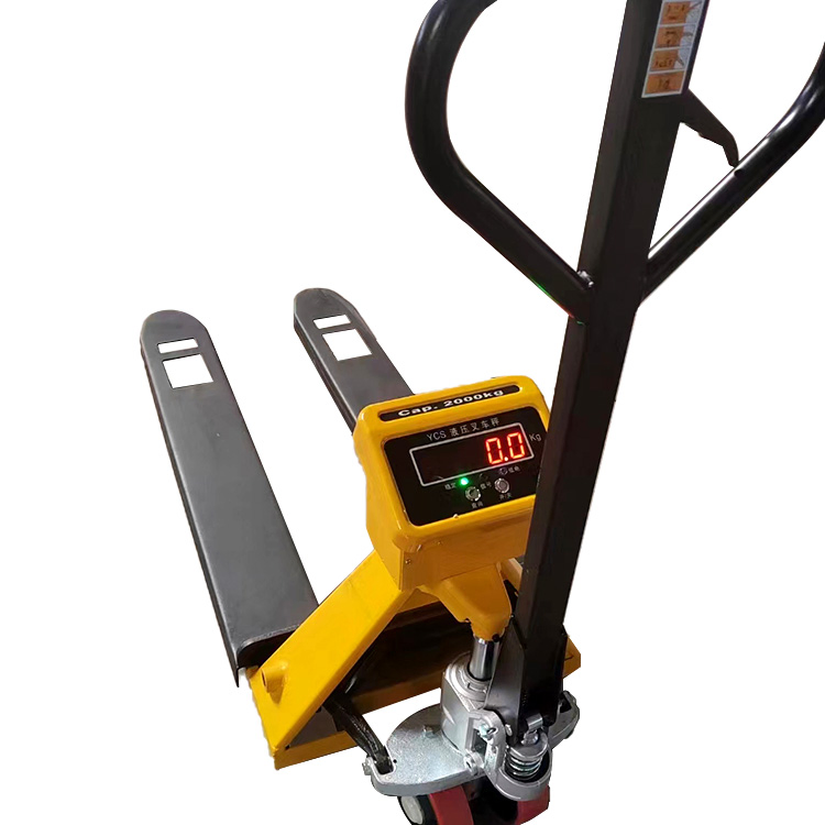 Durable Electronic Scale Pallet Truck for Heavy Cargo Handling