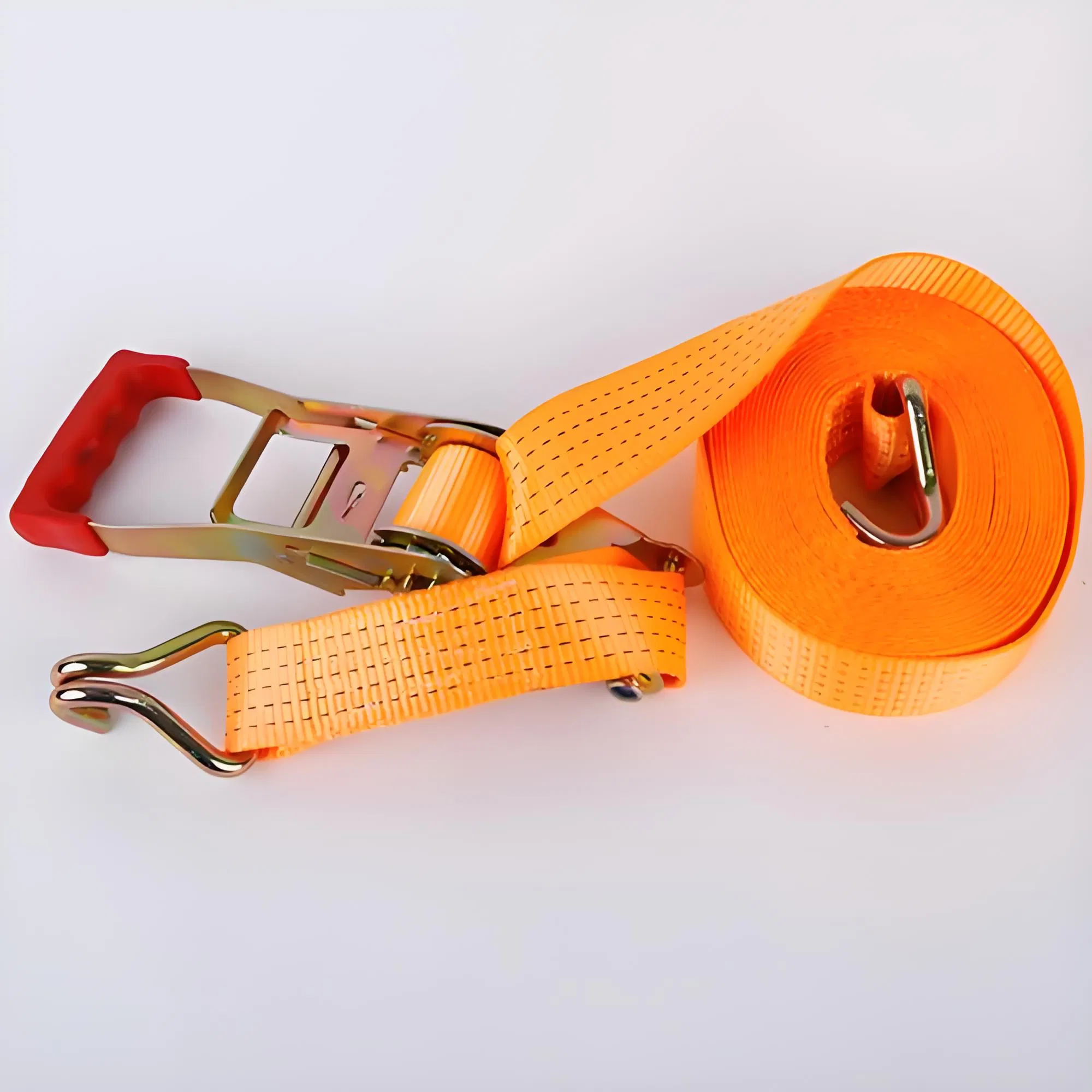 Strong Polyester Ratchet Strap for Container Cargo Securing and Freight Transport