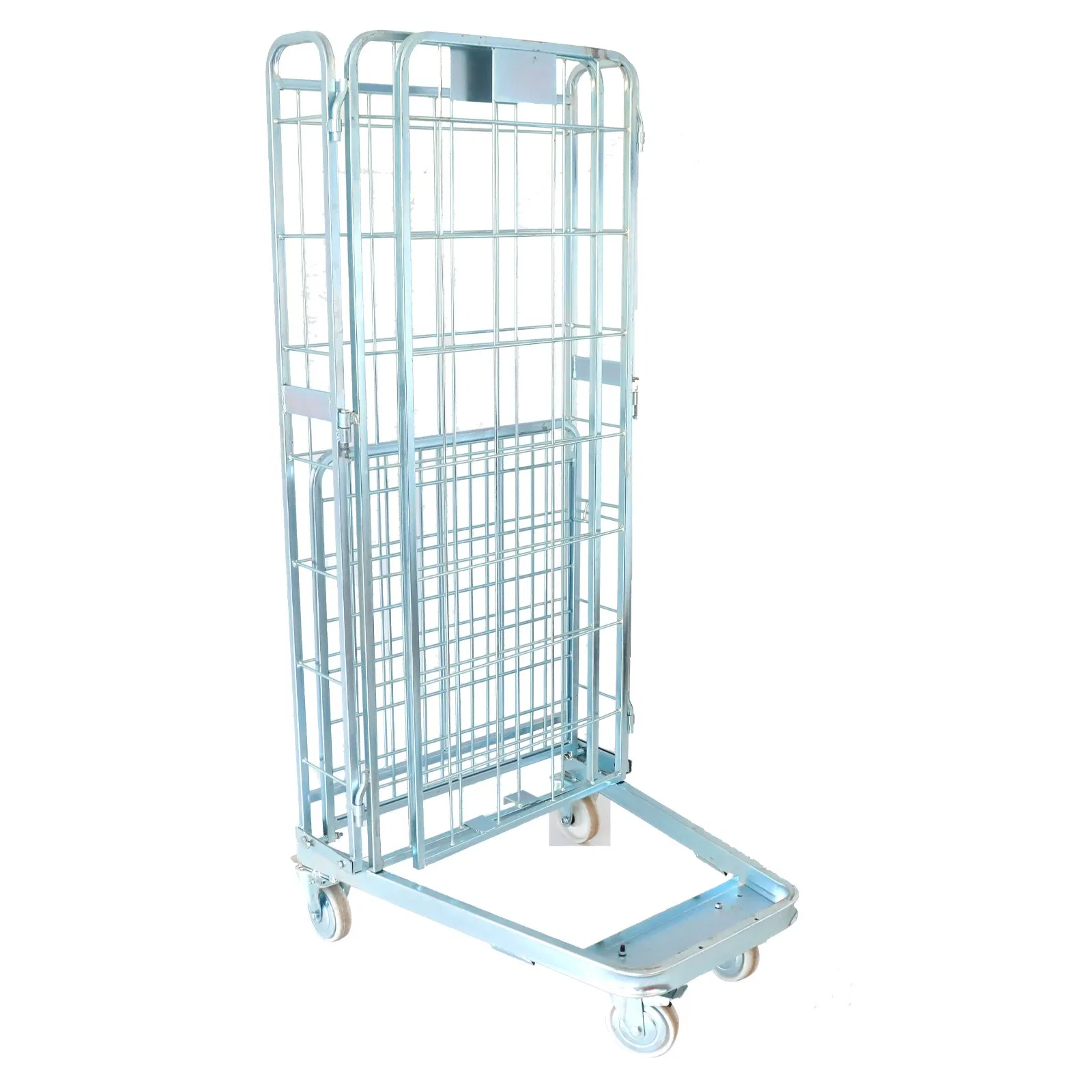 Warehouse Organization Metal Storage Cages Roll Trolley Cart with 600kg Load Capacity