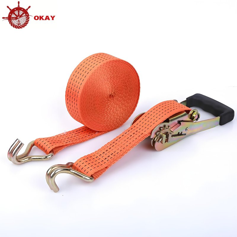 Ratchet Strap for Logistics Transport Cargo Binding and Warehouse Securing Operations