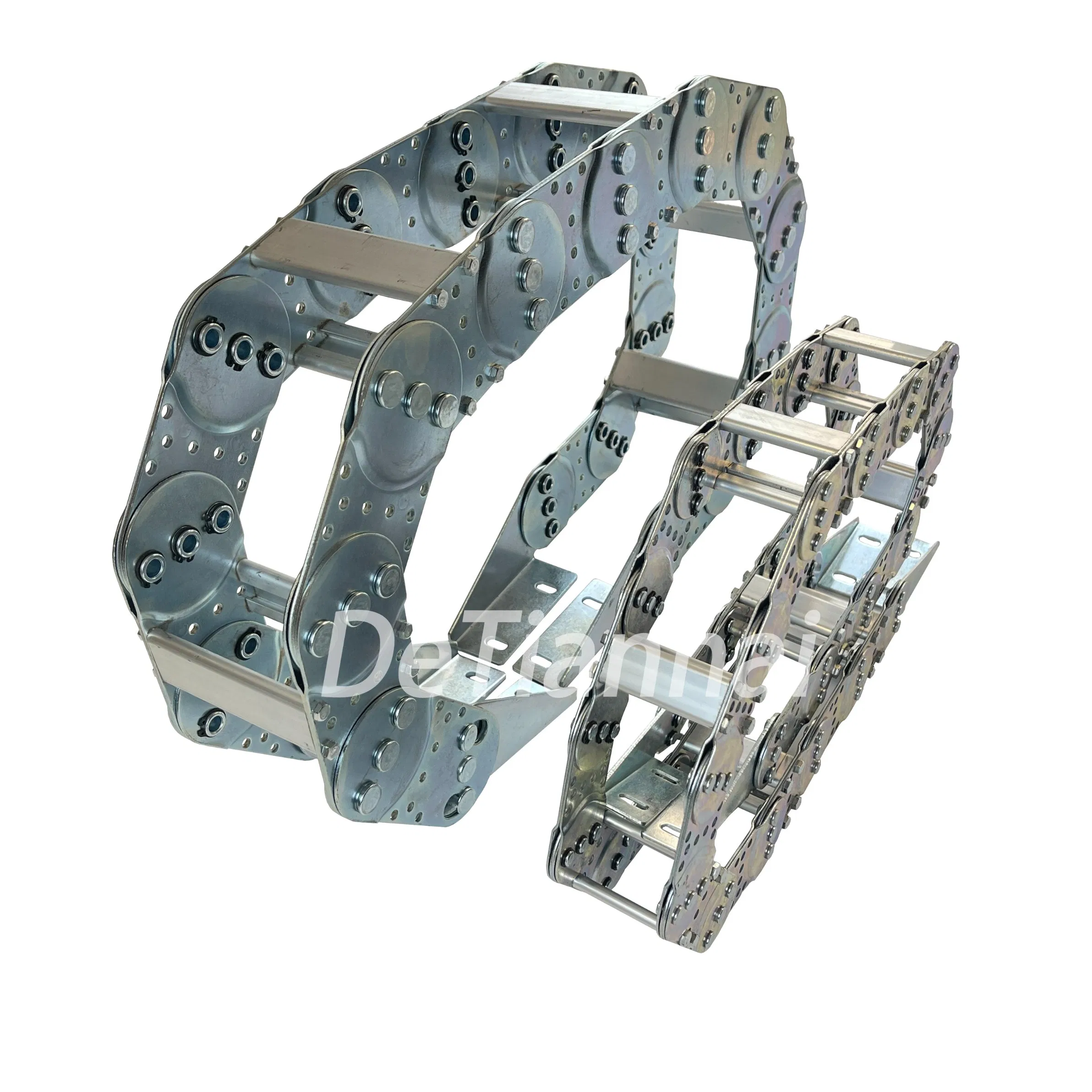 Steel Cable Chain Hydraulic Pipe Protection Carrier Track Chain Metal Drag Chain CNC Machine Stainless Steel Cable Track