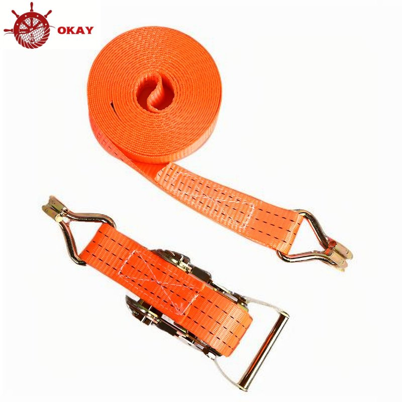 Ratchet Strap Designed for Truck Loading Cargo Securing and Daily Transport Use