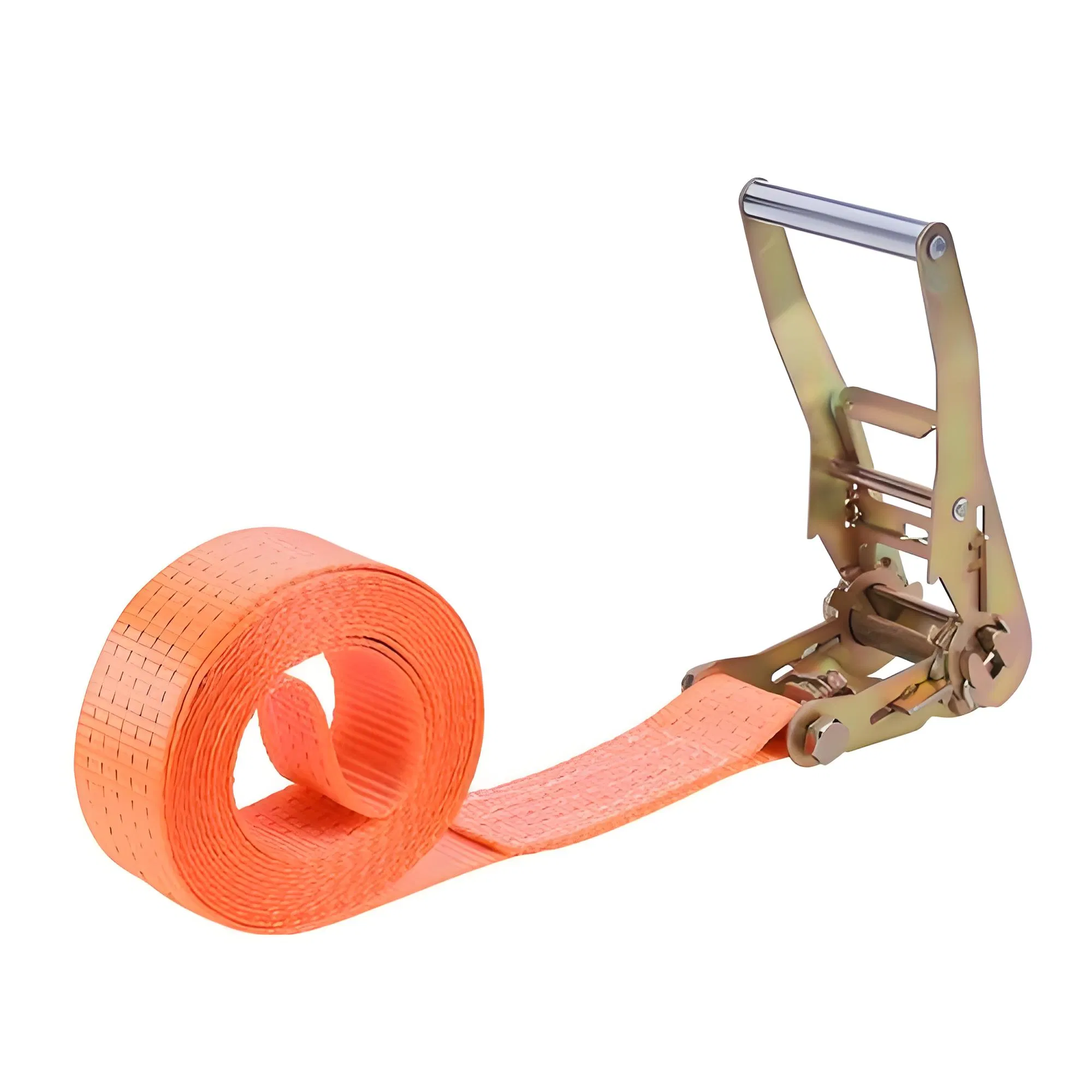 High Performance Polyester Ratchet Strap for Industrial Transport and Long Term Cargo Securing