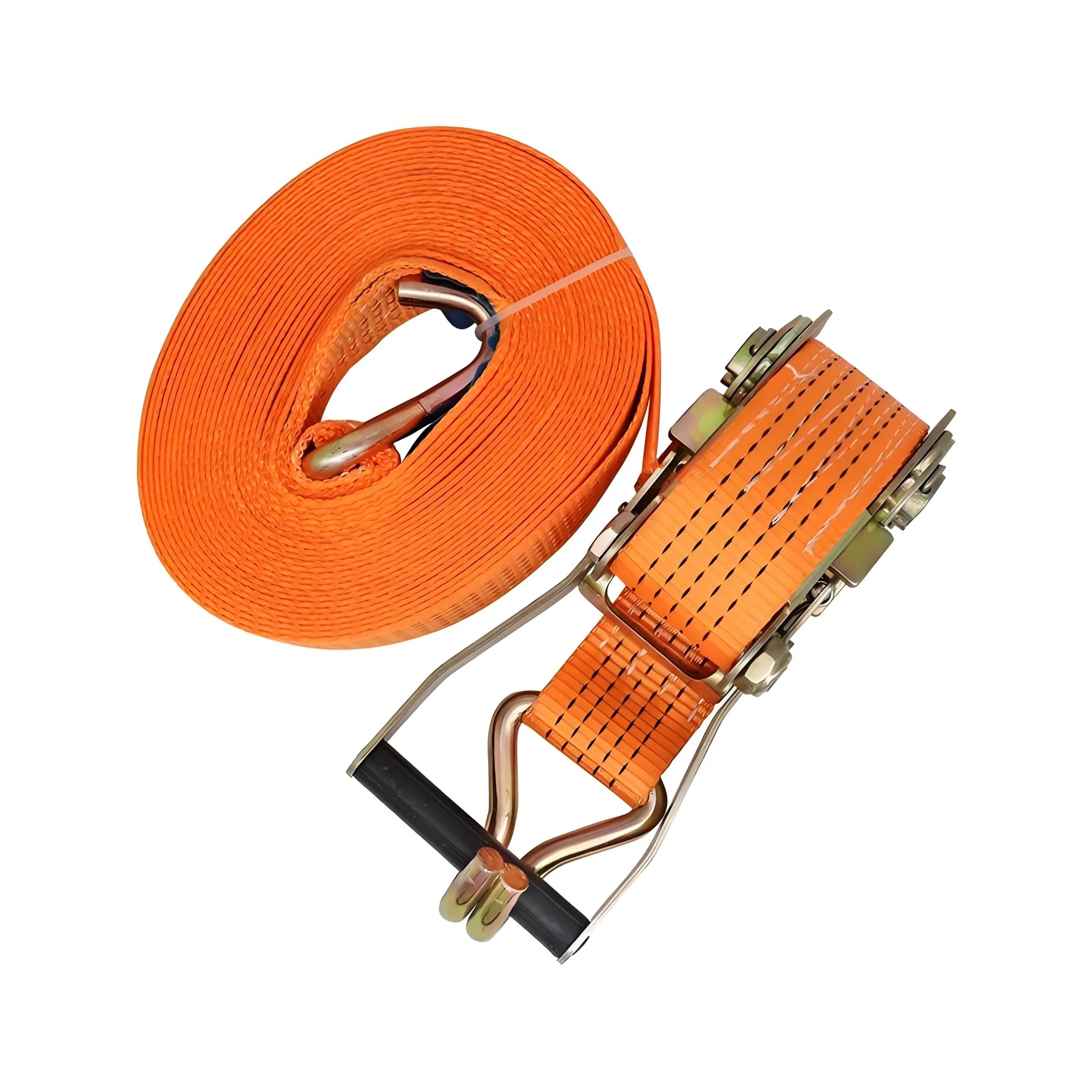 High Performance Polyester Ratchet Strap for Industrial Transport and Long Term Cargo Securing