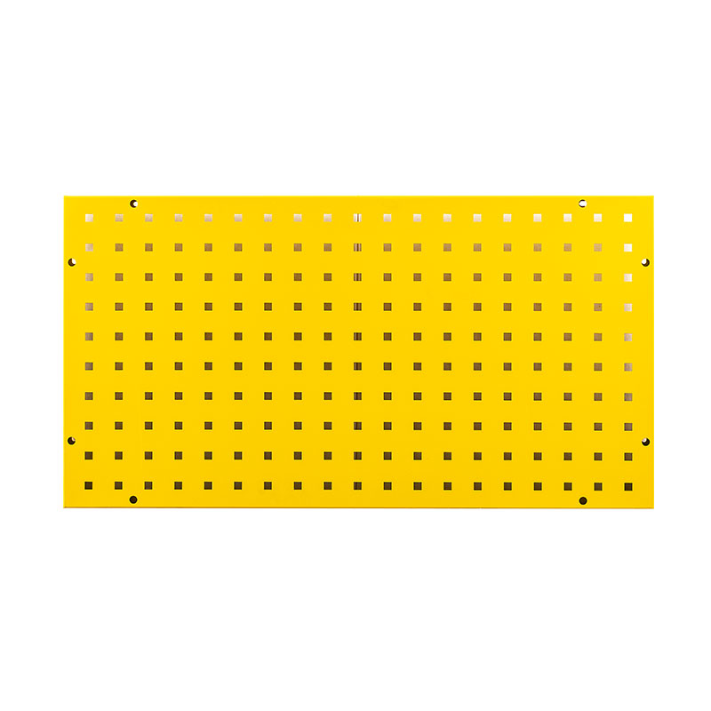 Heavy Duty Steel Square Hole Pegboard Pegboard for Garage Tool Organization with Removable Hooks