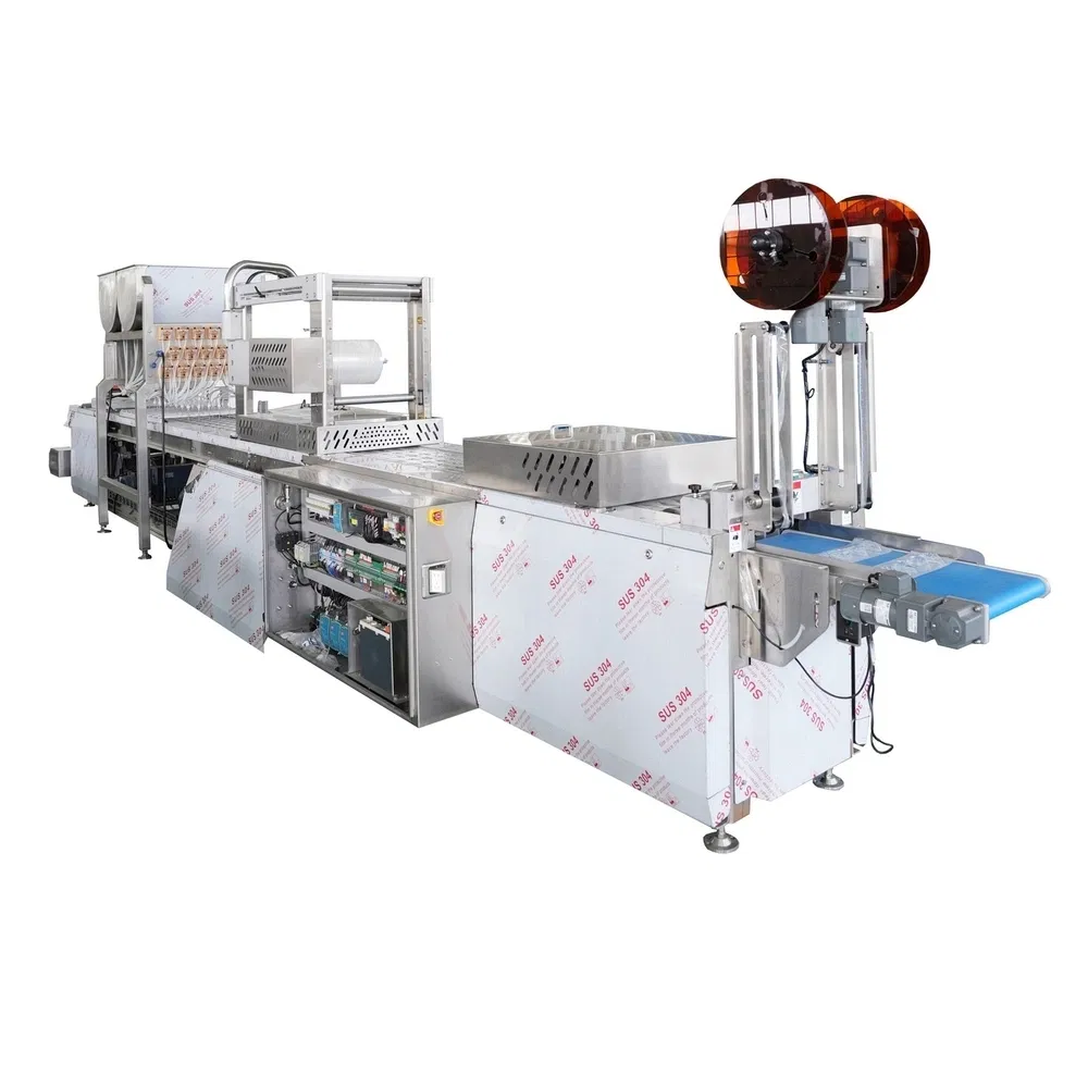 Computer Controlled Sr-420d Servo Thermoform Food Meat Cheese Vacuum Packaging Machine for Cold Chain Distribution Center