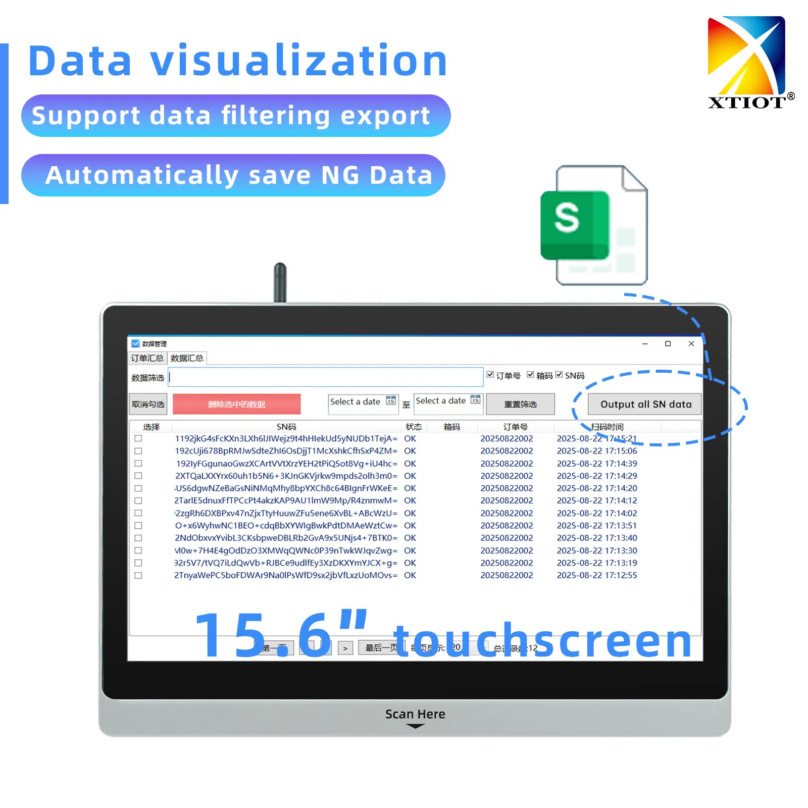 XTS03 XT8601B Barcode Tracking System Warehouse Inventory Bar Code Scanner for Inventory