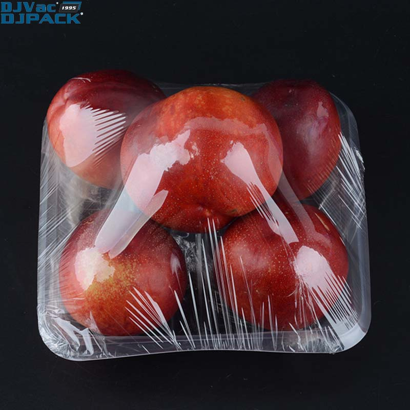 Fresh Fruit Vegetable Stretch Cling Film Tray Wrapping Machine for Distribution Center