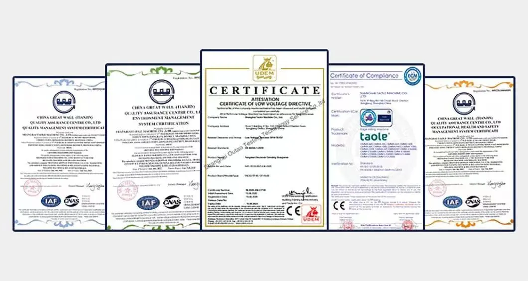 Certifications