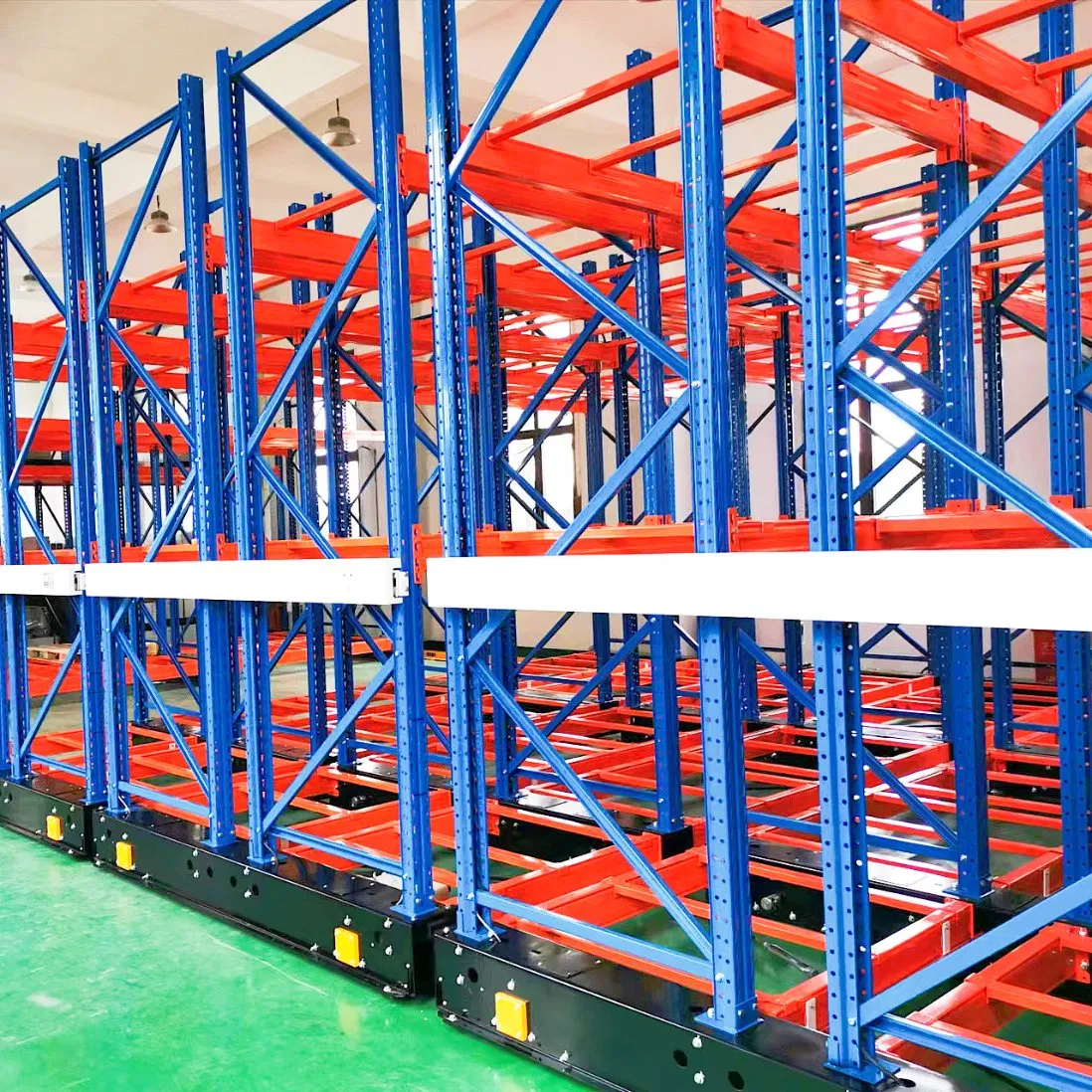 Motorized Storage System Trackless Mobile Shelving Solution Without Ground Rail