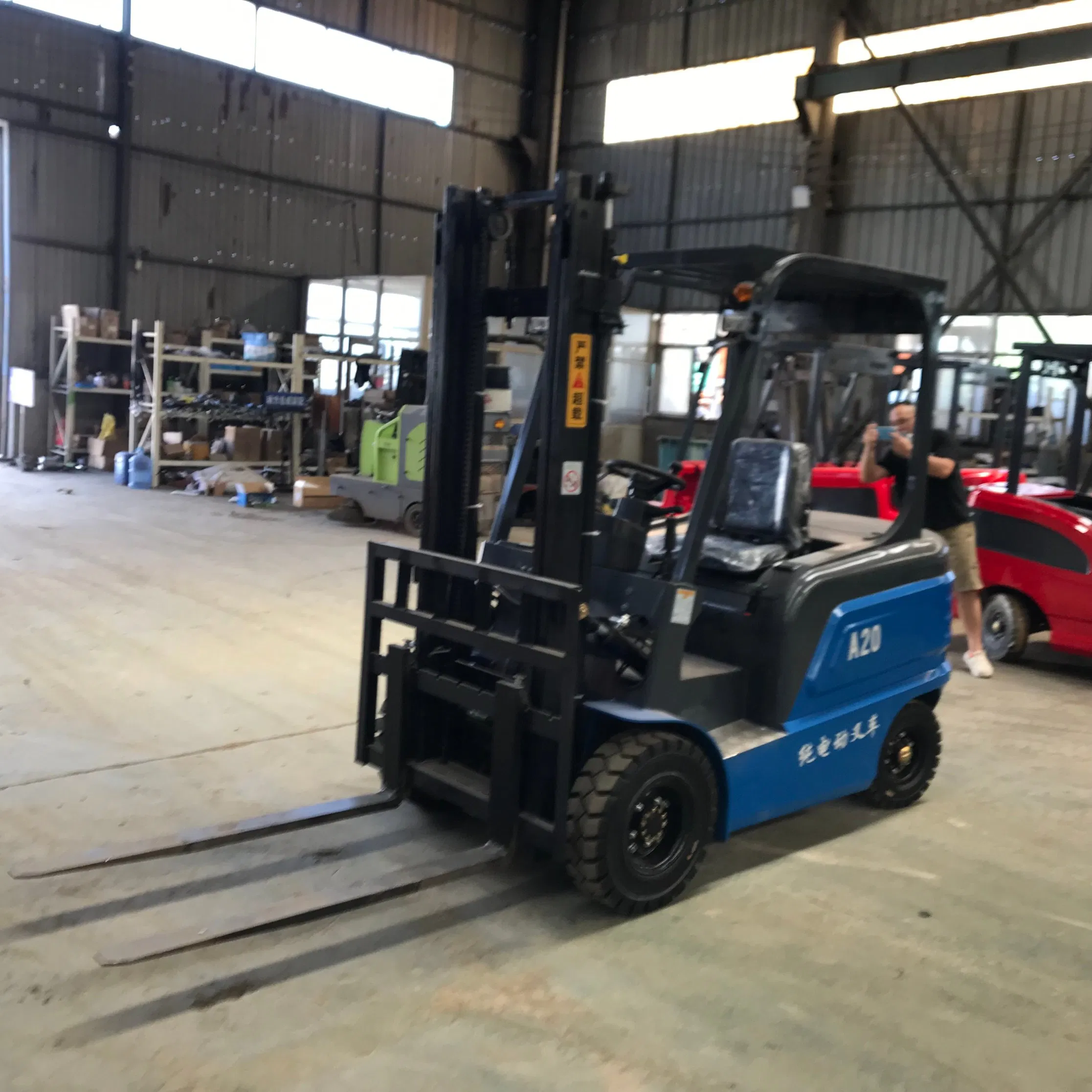 Warehouse Small Electric Forklift Mounted New Energy Cargo Handling Equipment 2 Tons