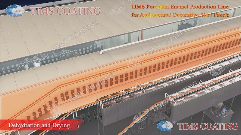 High-Temp Resistance High Efficiency Enamel Coating Production Equipment for Enameled Steel Plates