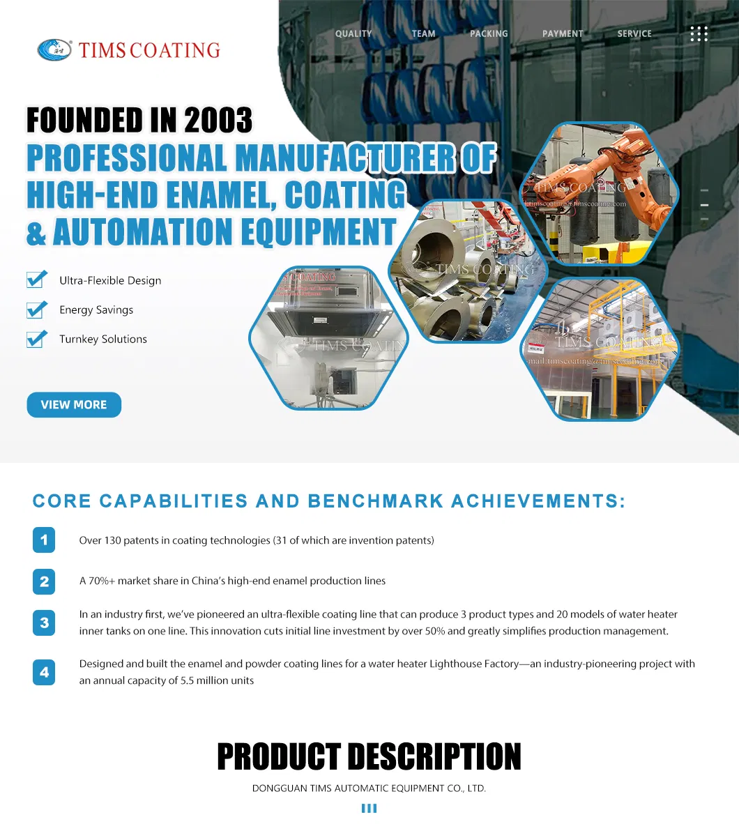 Customized Enamel Coating Production Line