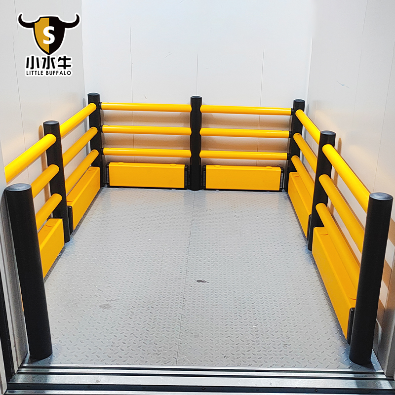 Ground Guardrail and Polymer Bollard - Customized Elevator Safety Solution