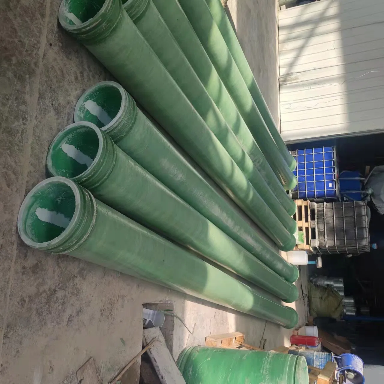 Glass Fiber Reinforced Plastic Composite FRP Pipe and Fitting Building Material