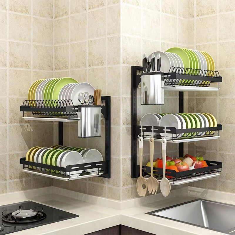 Multi-Purpose Wall Racks for Kitchen and Home Organization