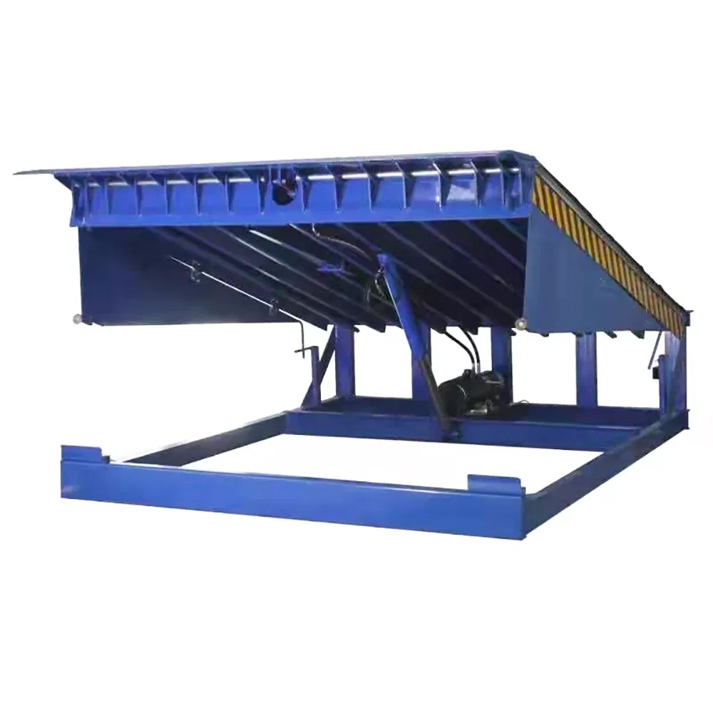Mobile Container Swinging Lip Car Lift Platform Loading Dock Ramp Forklift Leveler Warehouse Equipment