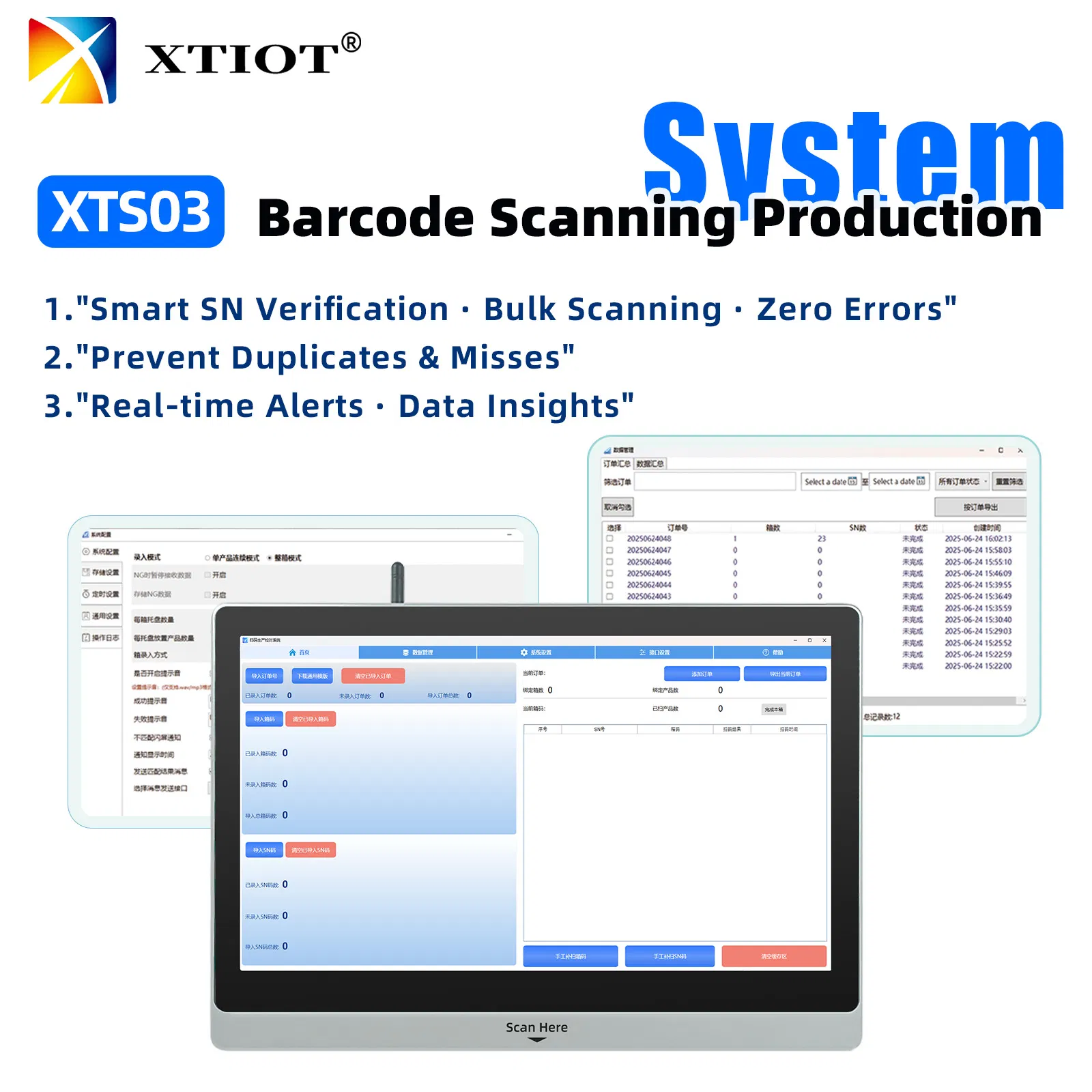 XTS03 XT8601B Barcode Tracking System Warehouse Inventory Bar Code Scanner for Inventory