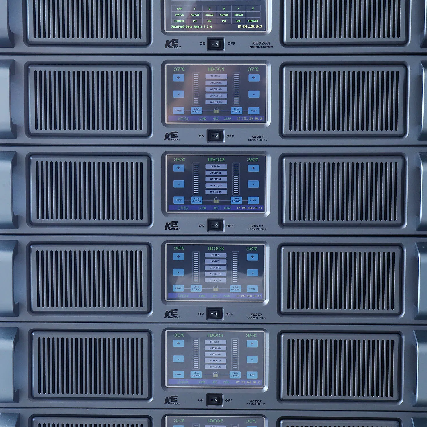 Remote Control Auto-Backup Amplifier System