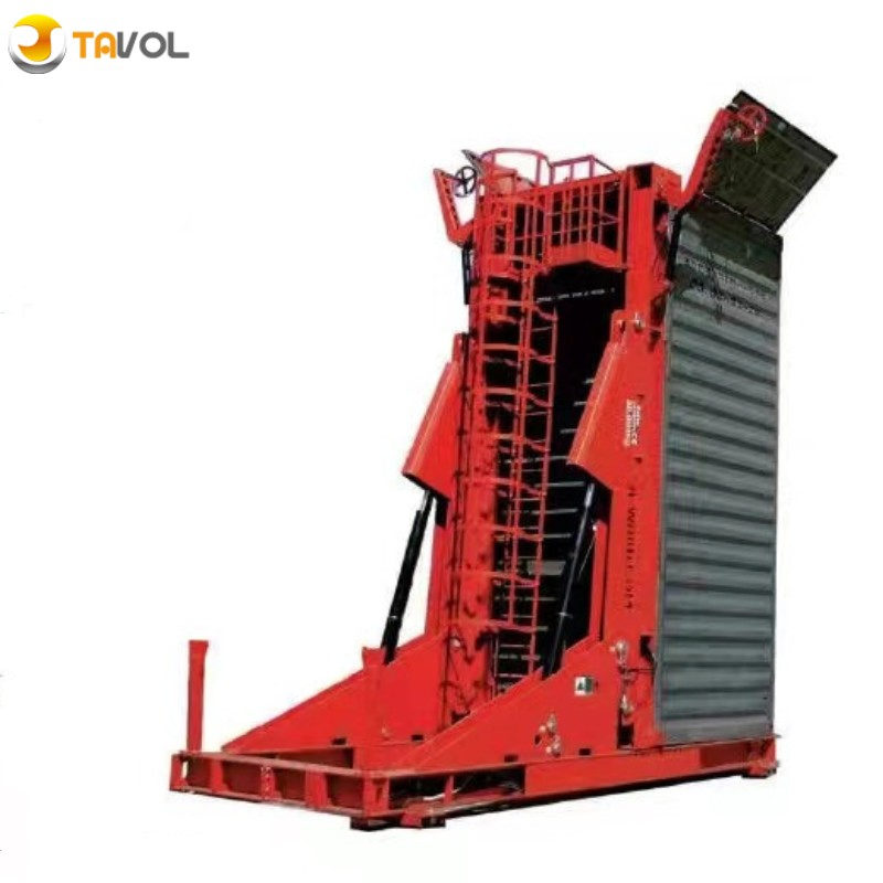 Hot Sale Container Tilting 30ton 35ton Load Capacity Double Single Lane 90/180 Degree Tilting System for 20FT Material Material Handling Equipment