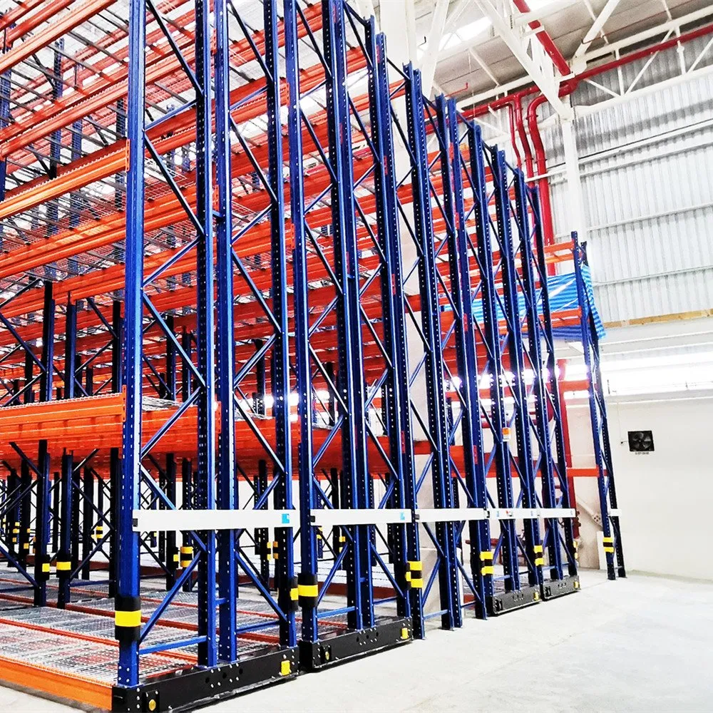 Warehouse Electric Powered Motorized Trackless Mobile Shelving Solution