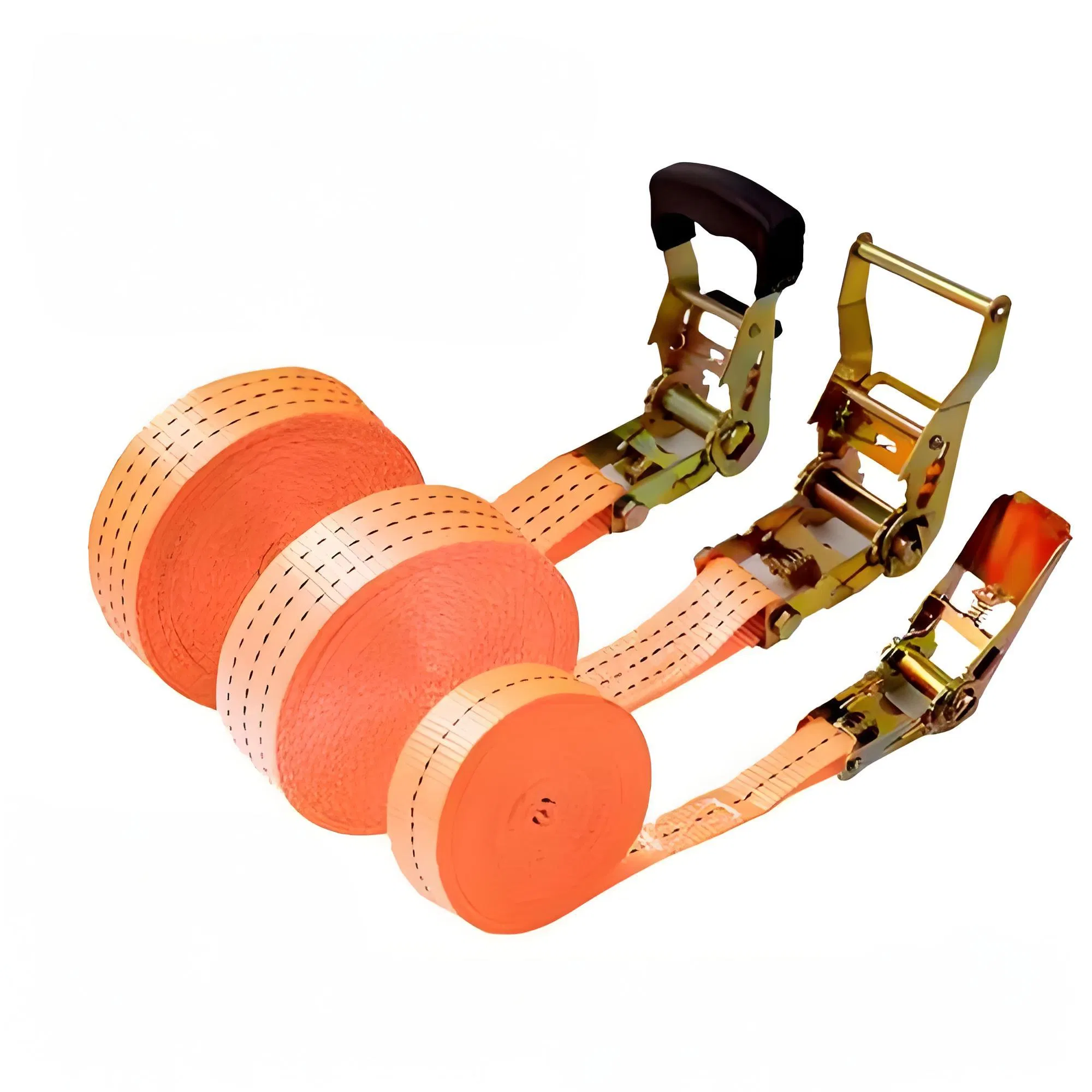 Heavy Duty Ratchet Tie Down Strap for Cargo Securing and Transport Applications